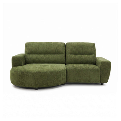 Denver Green Left Power Corner Recliner Sofa