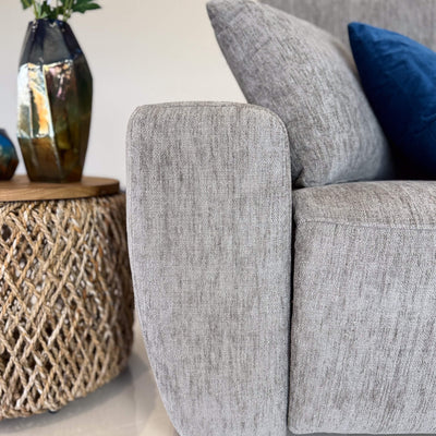 Denver Grey Left Power Corner Recliner Sofa