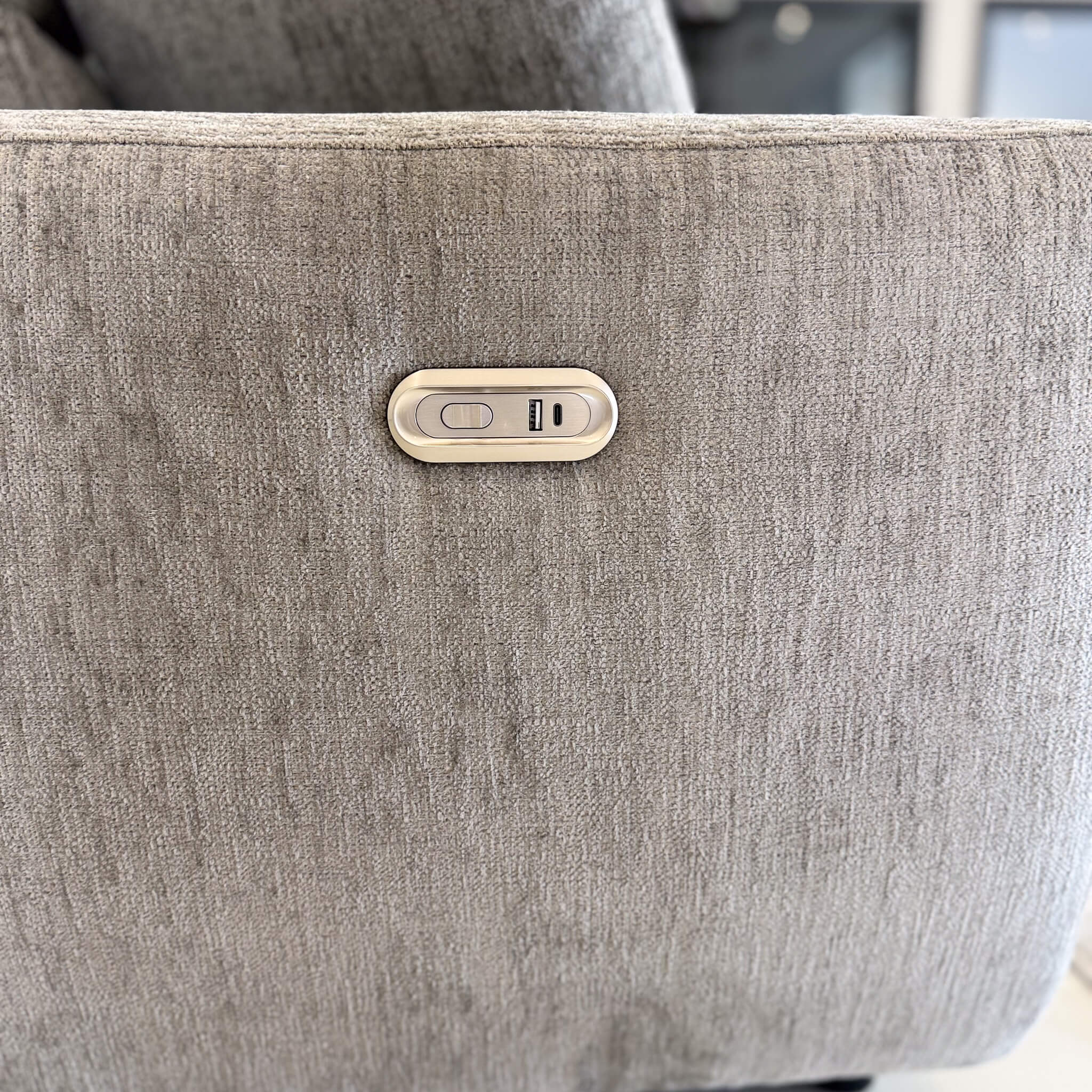 Denver Grey Left Power Corner Recliner Sofa