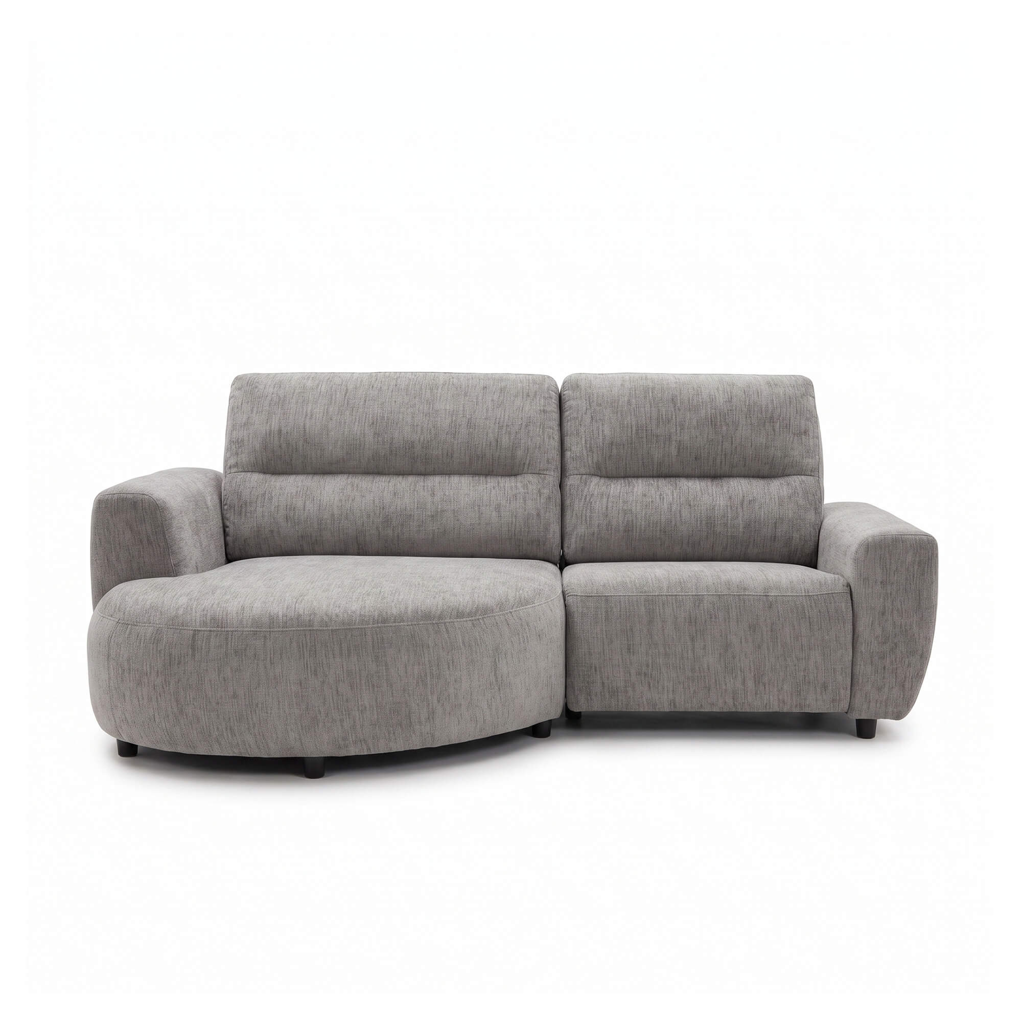 Denver Grey Left Power Corner Recliner Sofa