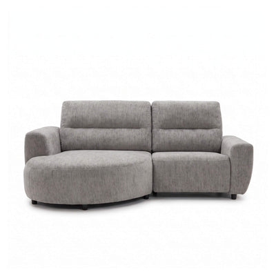 Denver Grey Left Power Corner Recliner Sofa