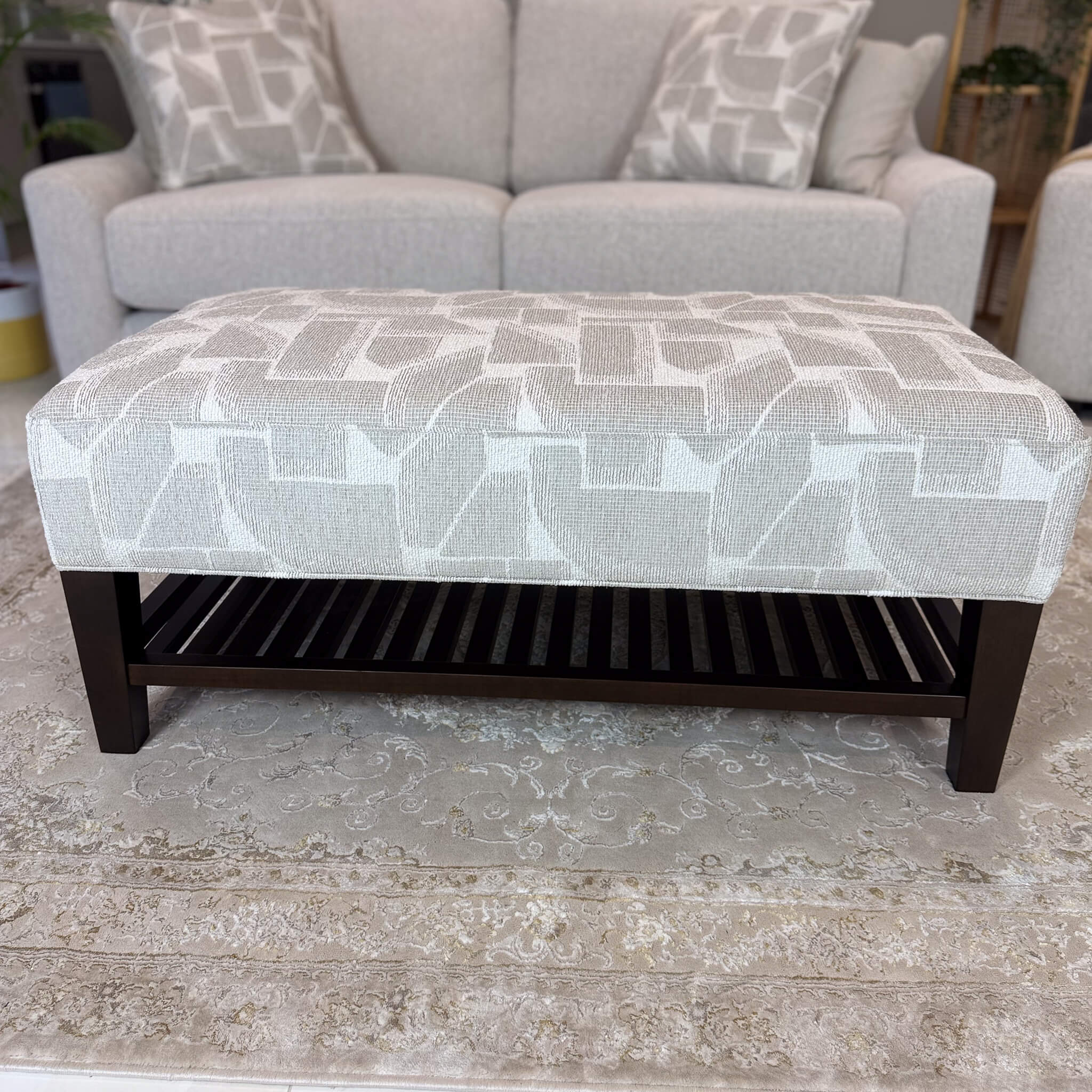 Douglas Beige Footstool