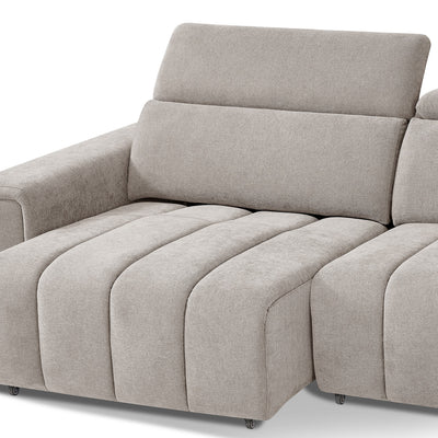 Drift Beige 3 Seater Power Slider Sofa
