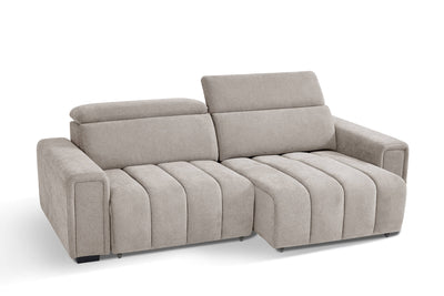 Drift Beige 3 Seater Power Slider Sofa