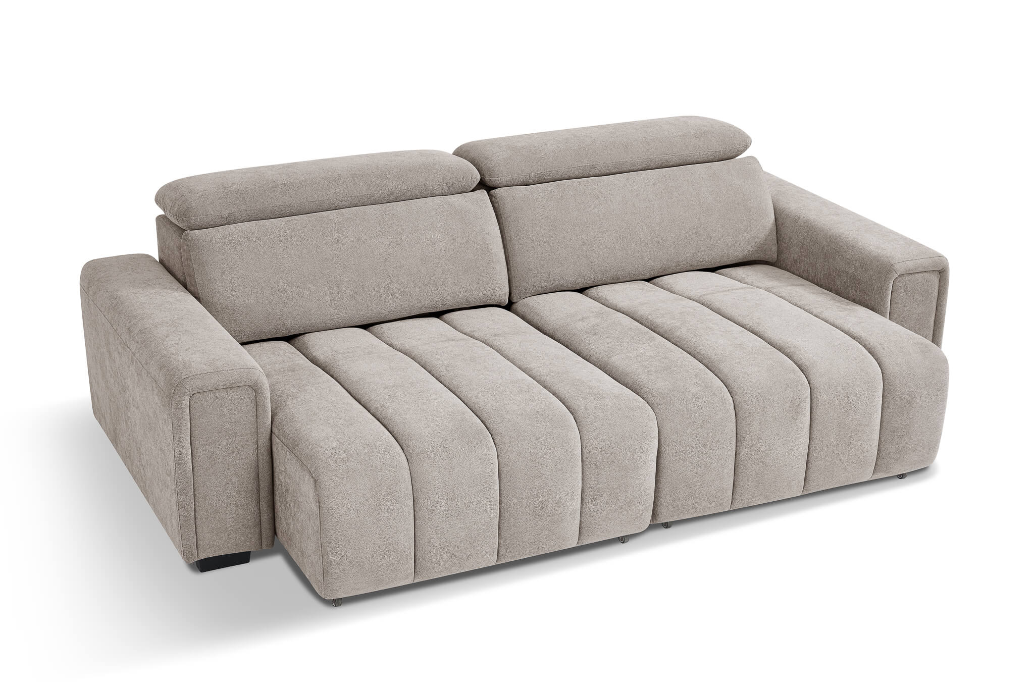 Drift Beige 3 Seater Power Slider Sofa