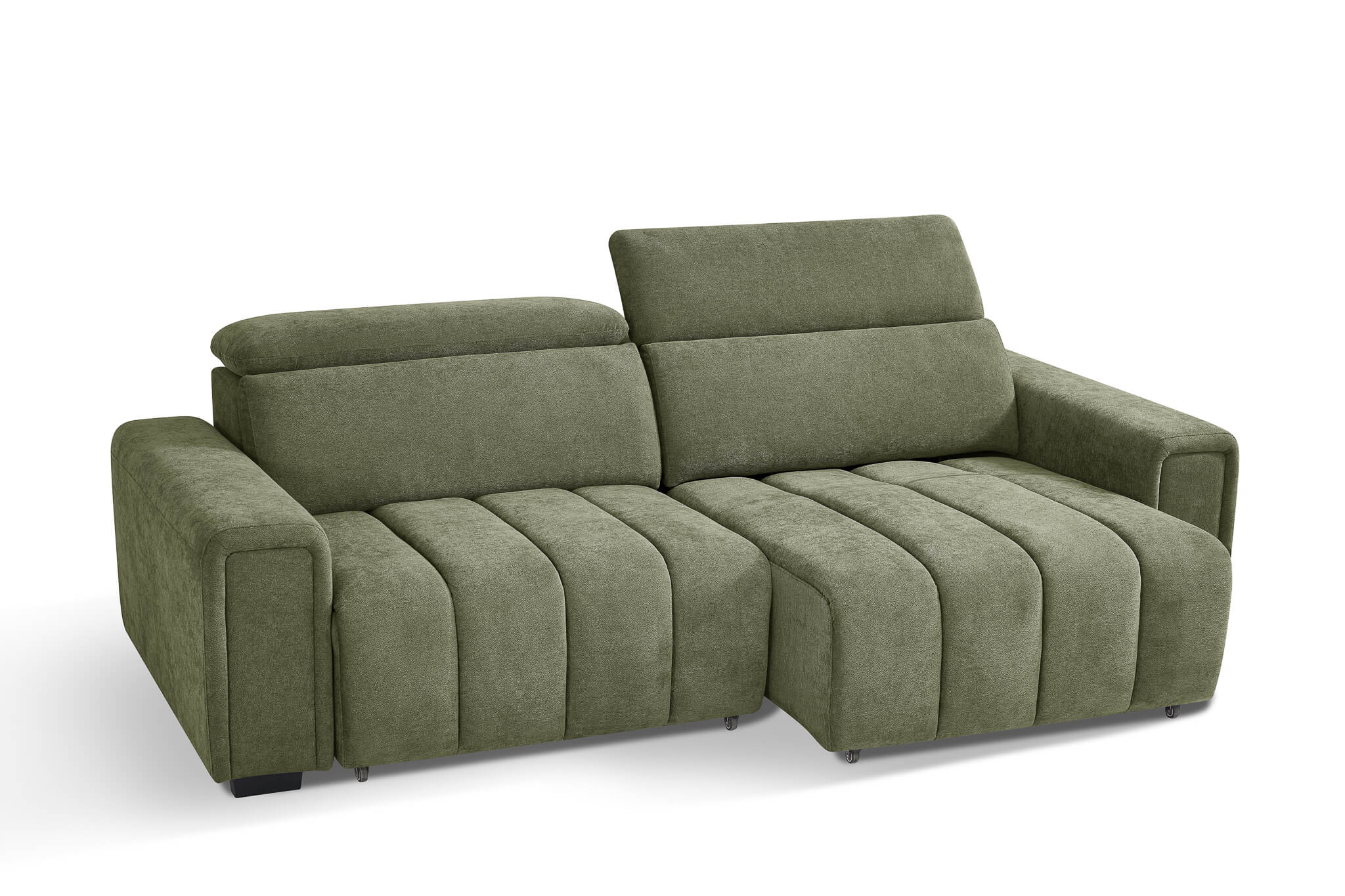 Drift Green 3 Seater Power Slider Sofa