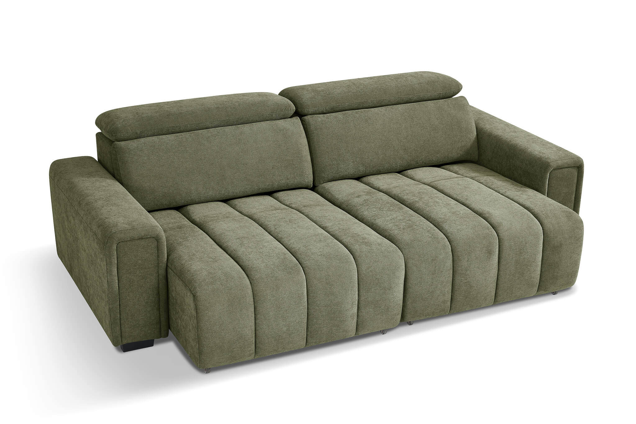 Drift Green 3 Seater Power Slider Sofa