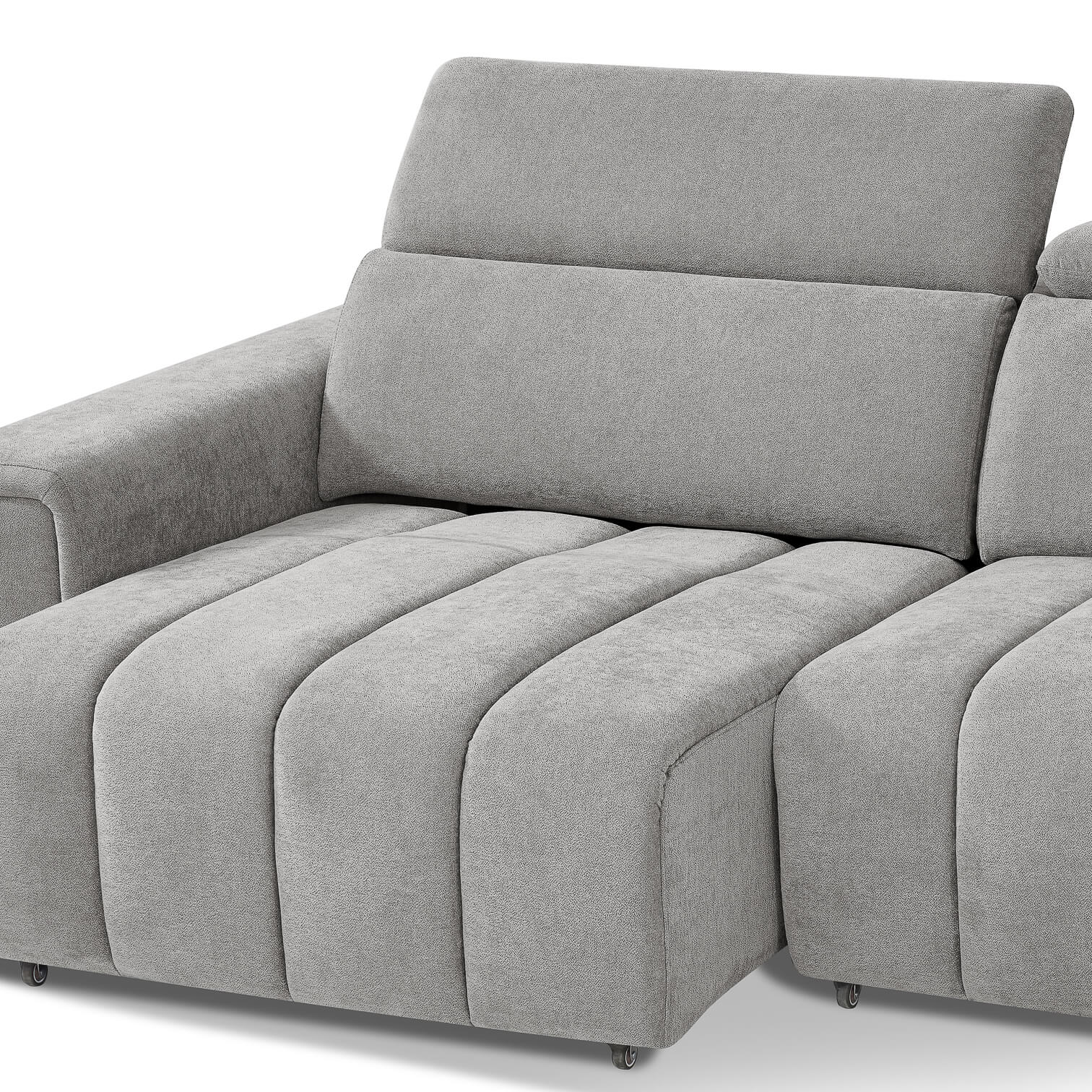 Drift Grey 3 Seater Power Slider Sofa