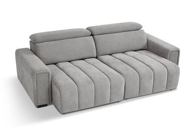 Drift Grey 3 Seater Power Slider Sofa