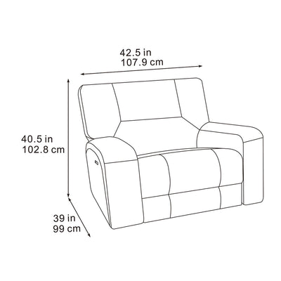 Excalibur Beige Power Recliner Armchair