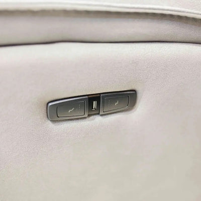 Excalibur Beige Power Corner Recliner Sofa with Console