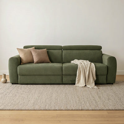 Flex Green 3 Seater Power Slider Sofa