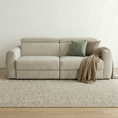 Flex Beige 3 Seater Power Slider Sofa