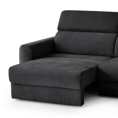 Flex Black 3 Seater Power Slider Sofa