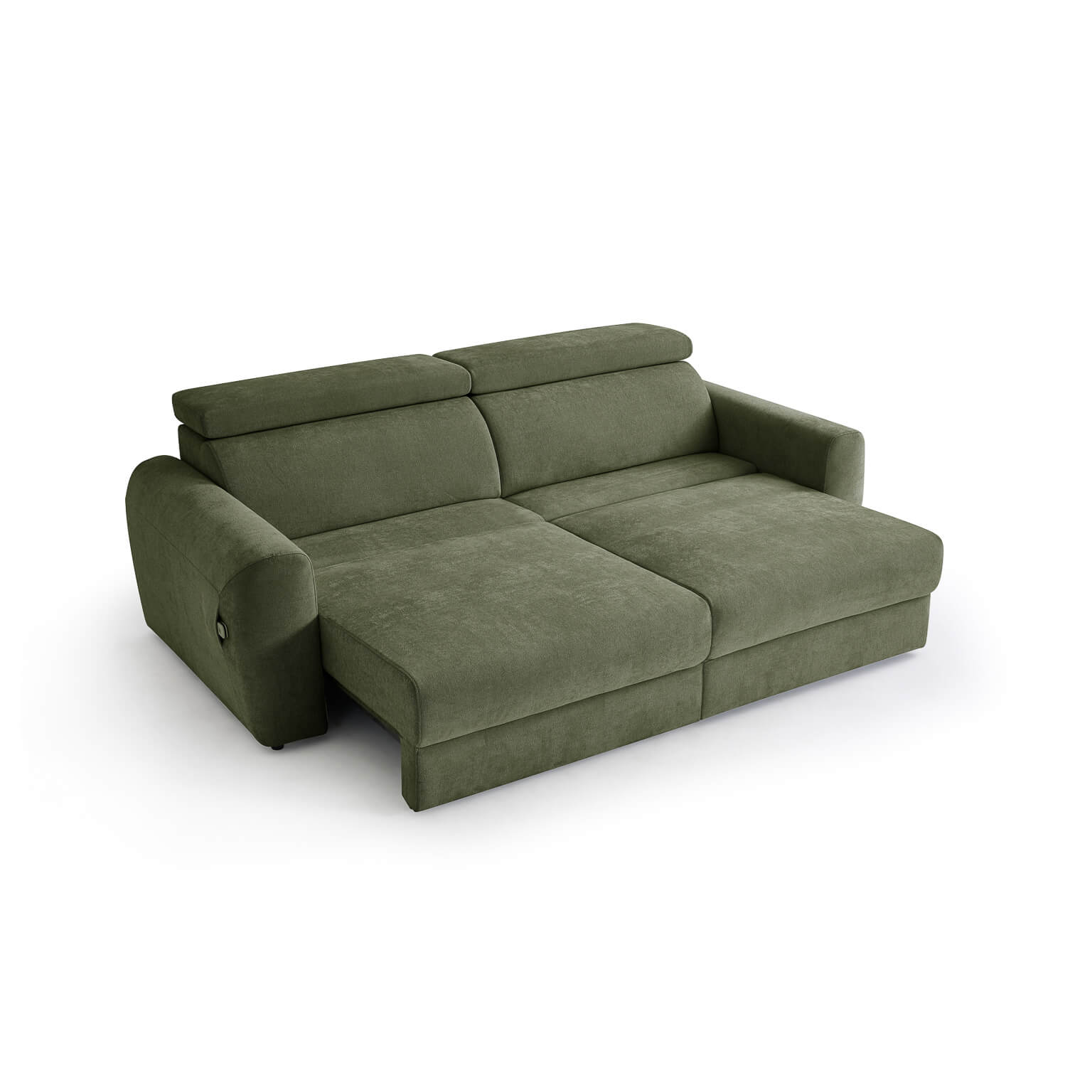 Flex Green 3 Seater Power Slider Sofa