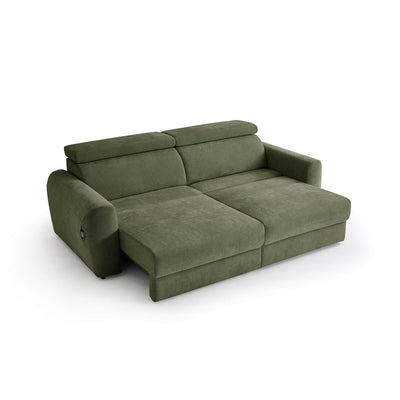 Flex Green 3 Seater Power Slider Sofa