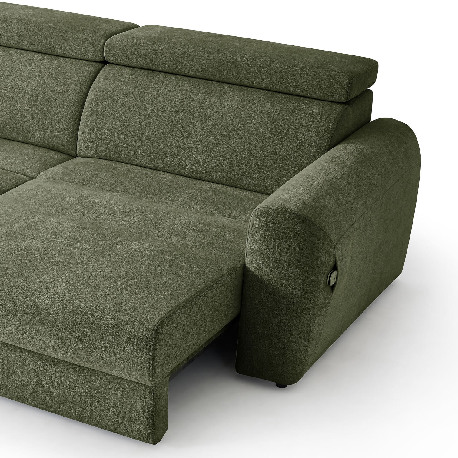 Flex Green 3 Seater Power Slider Sofa