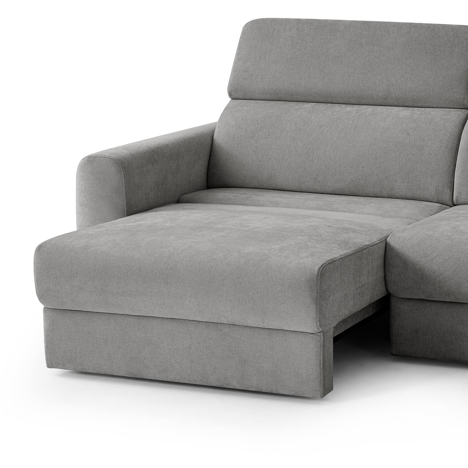 Flex Grey 3 Seater Power Slider Sofa