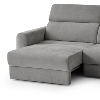 Flex Grey 3 Seater Power Slider Sofa