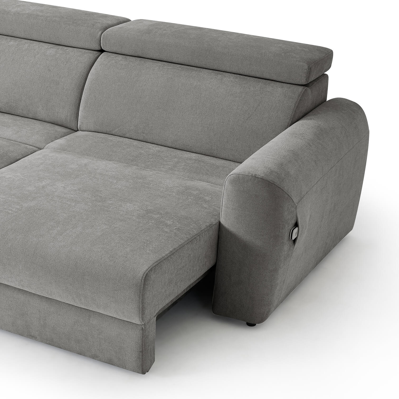 Flex Grey 3 Seater Power Slider Sofa