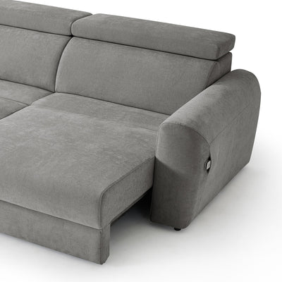 Flex Grey 3 Seater Power Slider Sofa