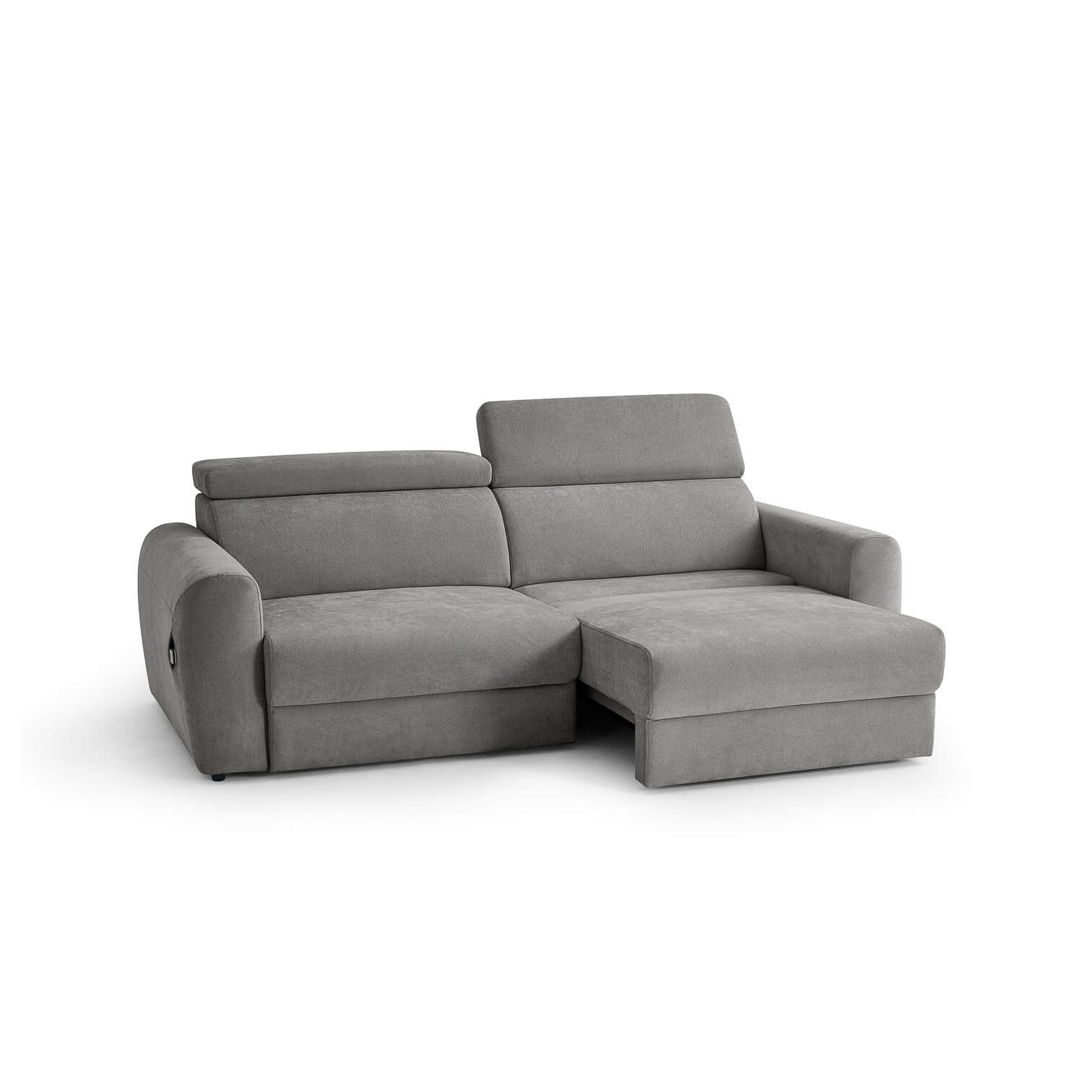 Flex Grey 3 Seater Power Slider Sofa