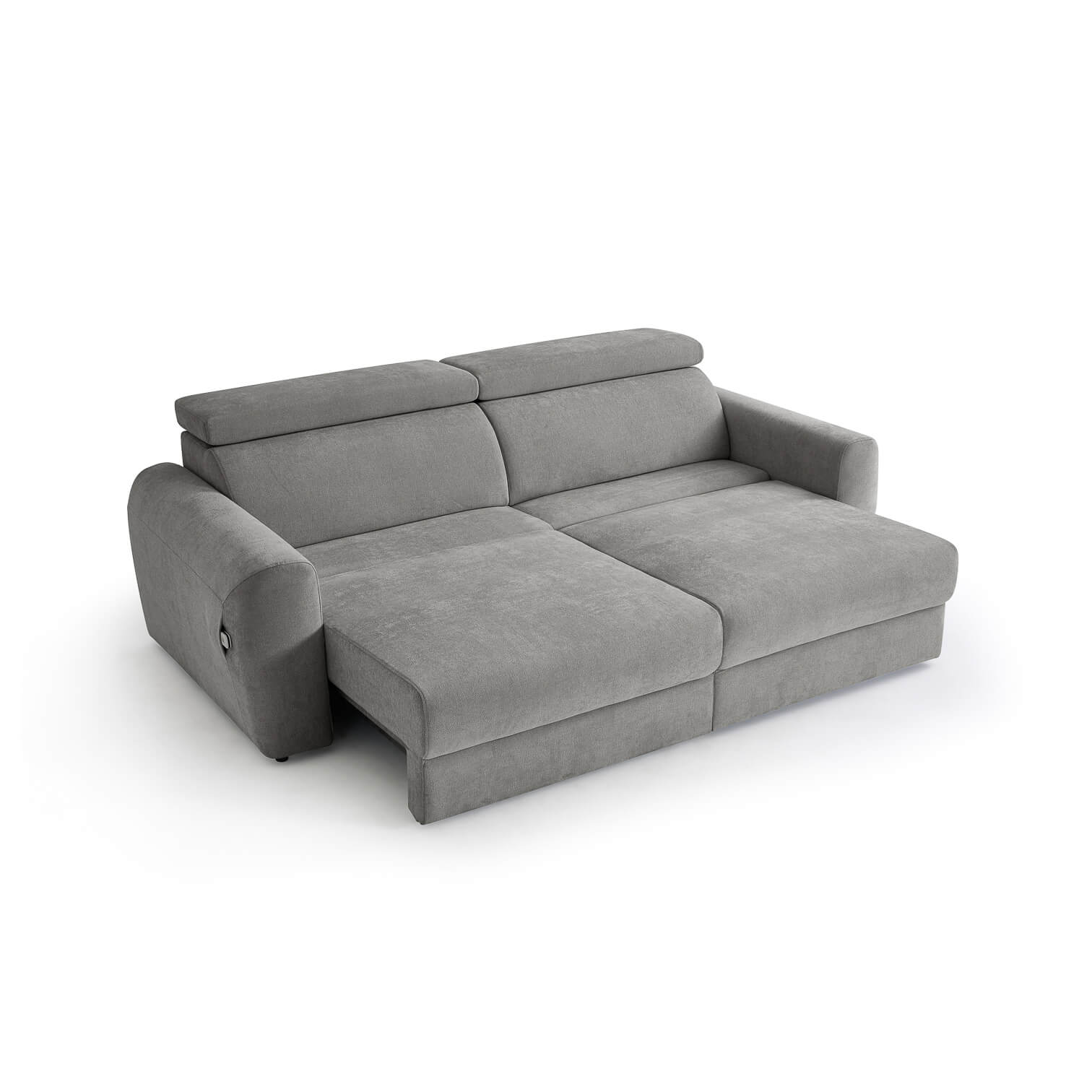 Flex Grey 3 Seater Power Slider Sofa