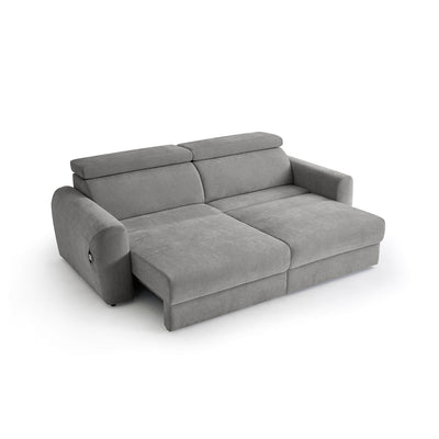 Flex Grey 3 Seater Power Slider Sofa