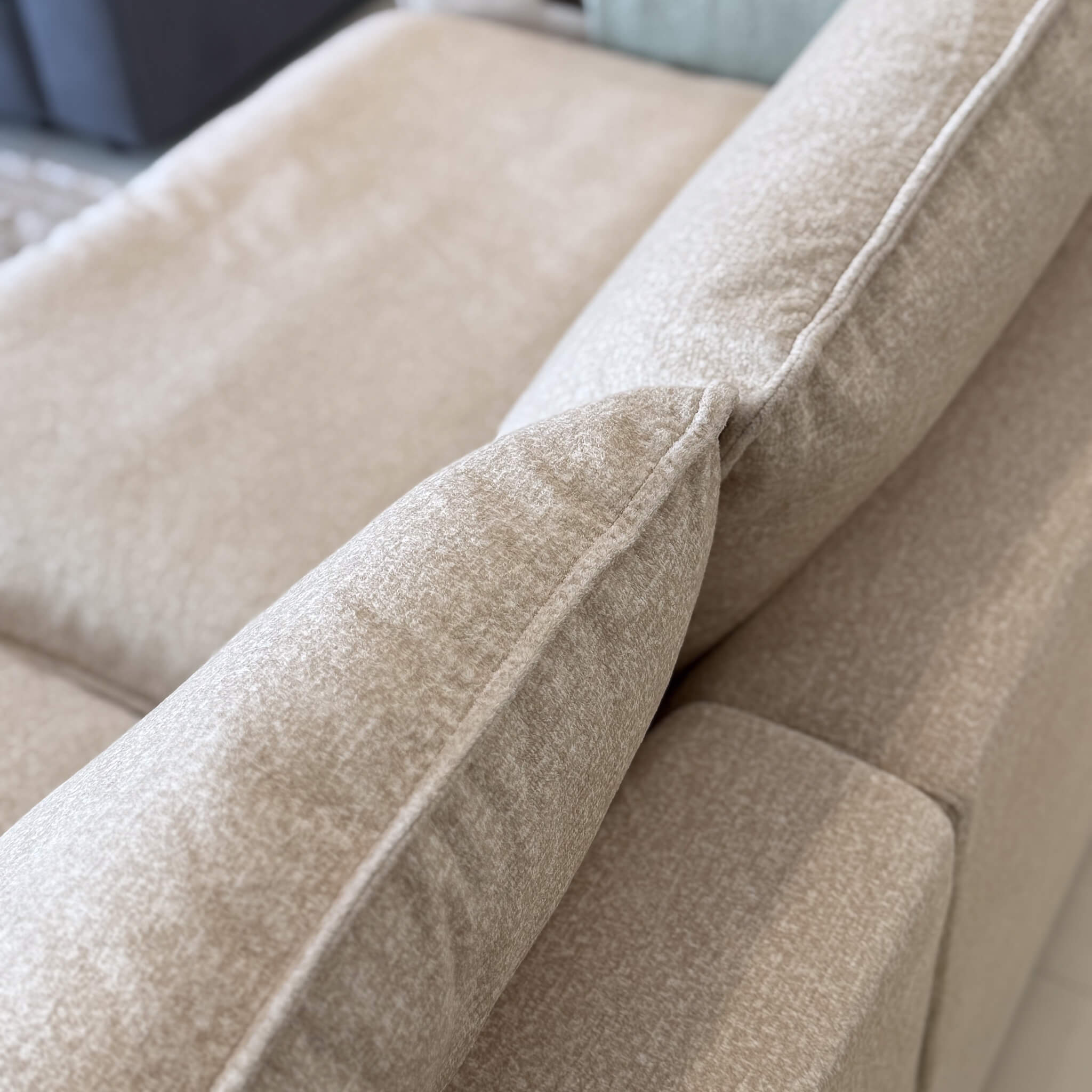 Florence Beige 3 Seater Power Slider Sofa