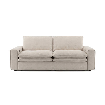 Florence Beige 3 Seater Power Slider Sofa