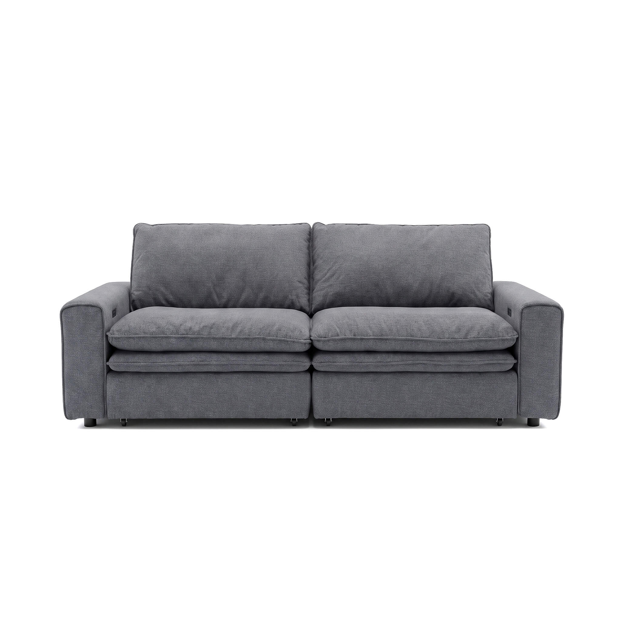 Florence Grey 3 Seater Power Slider Sofa