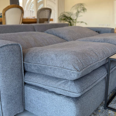 Florence Grey 3 Seater Power Slider Sofa