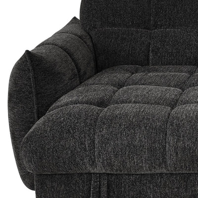Florida Black Universal Corner Sofa Bed