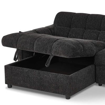Florida Black Universal Corner Sofa Bed
