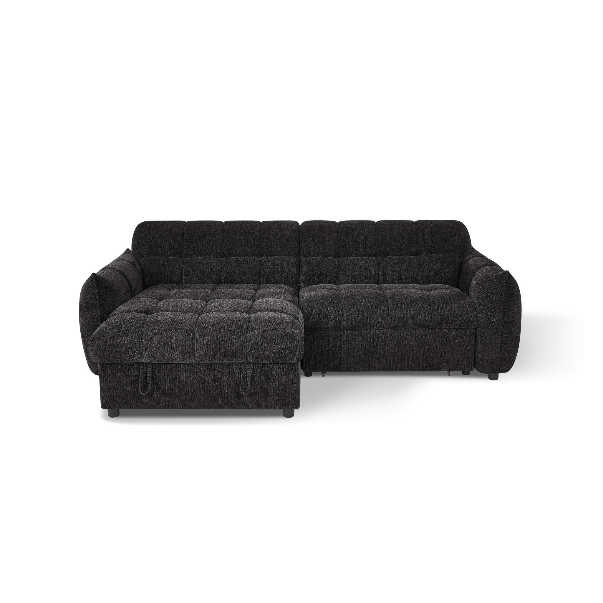 Florida Black Universal Corner Sofa Bed