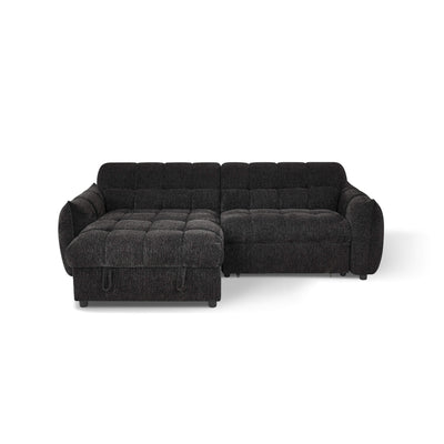 Florida Black Universal Corner Sofa Bed