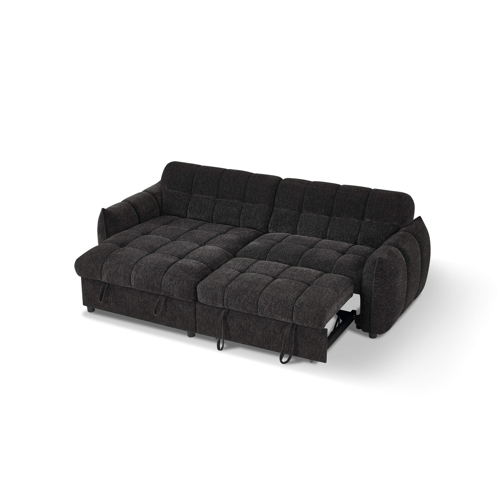 Florida Black Universal Corner Sofa Bed