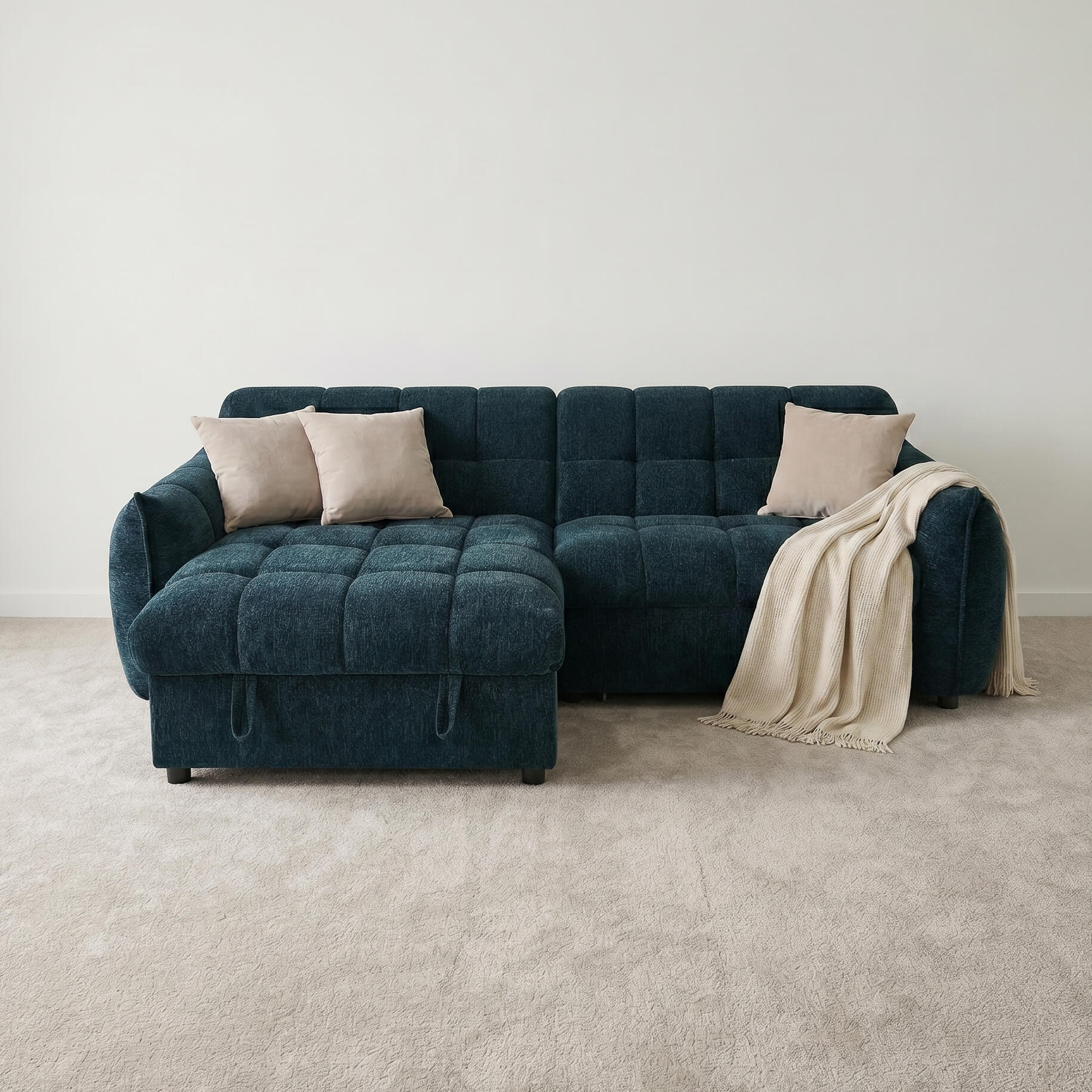 Florida Teal Universal Corner Sofa Bed