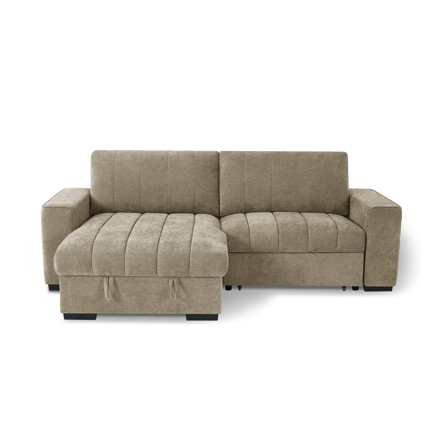 Franklin Beige Universal Corner Sofa Bed with USB & Storage