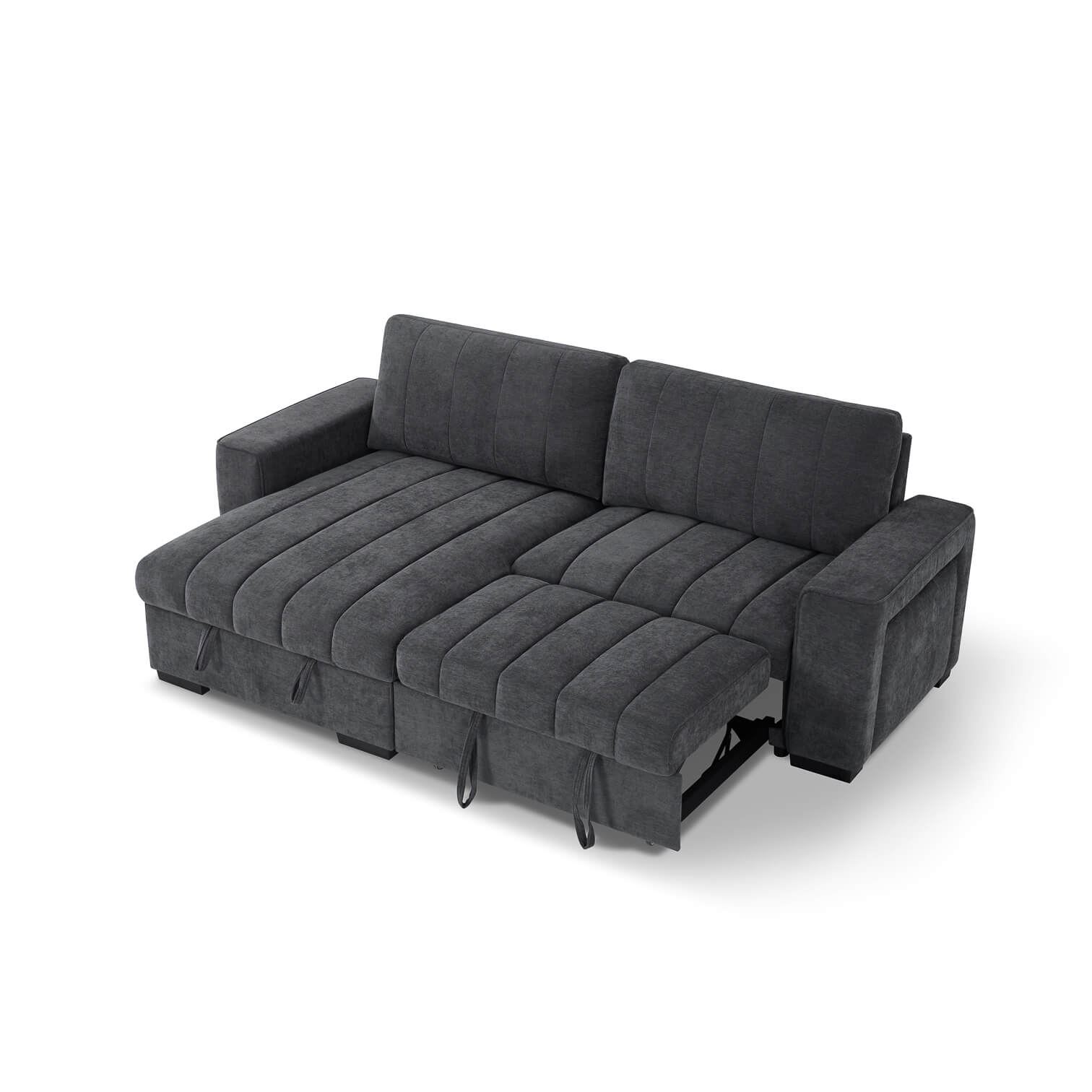 Franklin Grey Universal Corner Sofa Bed with USB & Storage