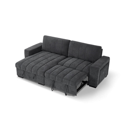Franklin Grey Universal Corner Sofa Bed with USB & Storage