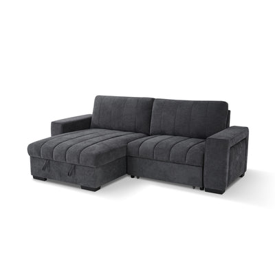 Franklin Grey Universal Corner Sofa Bed with USB & Storage