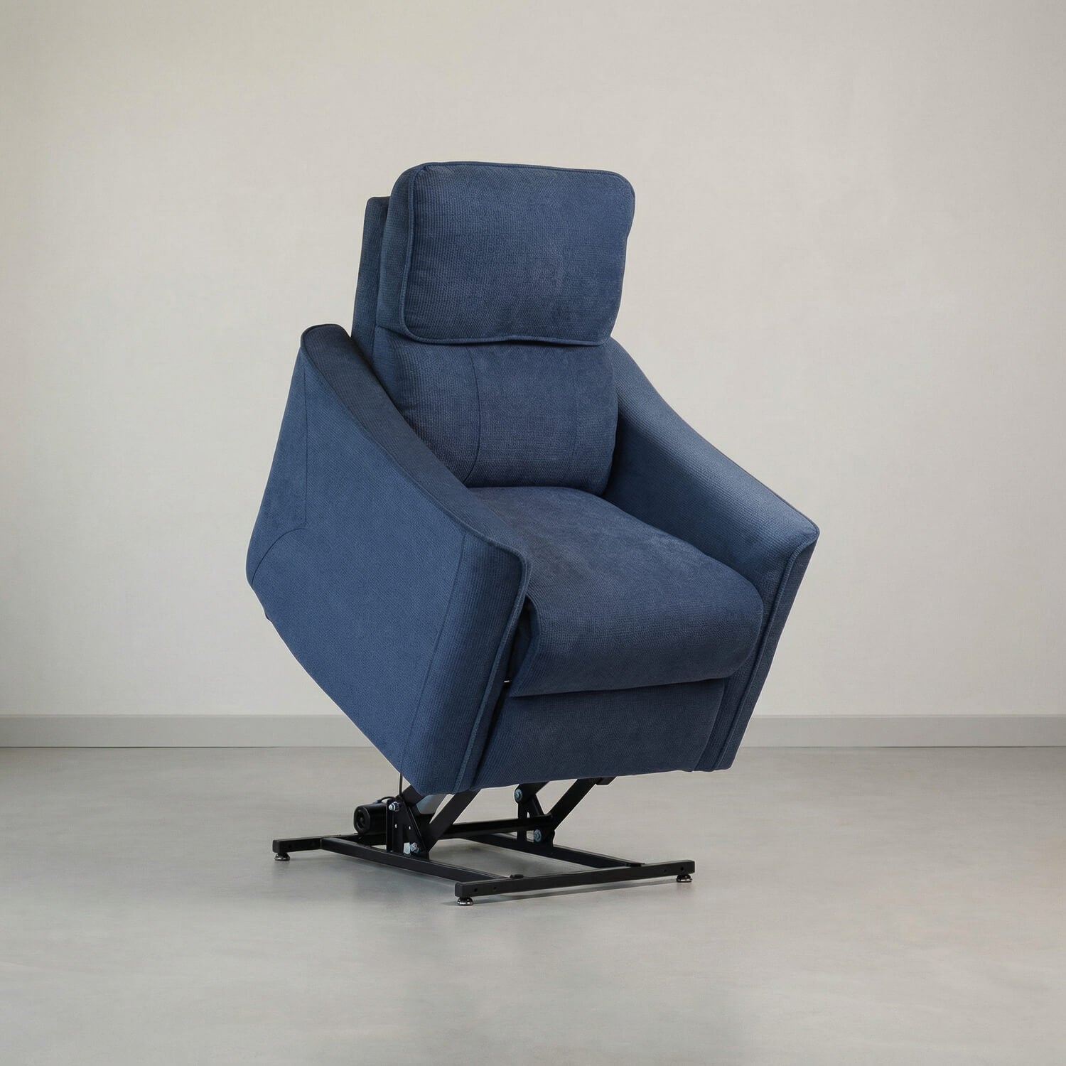 Hadley Blue Power Riser Recliner Armchair