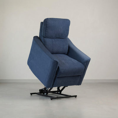 Hadley Blue Power Riser Recliner Armchair