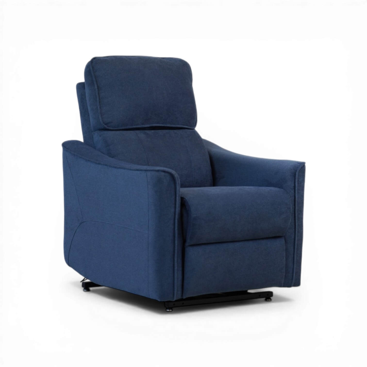 Hadley Blue Power Riser Recliner Armchair