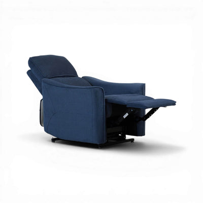 Hadley Blue Power Riser Recliner Armchair