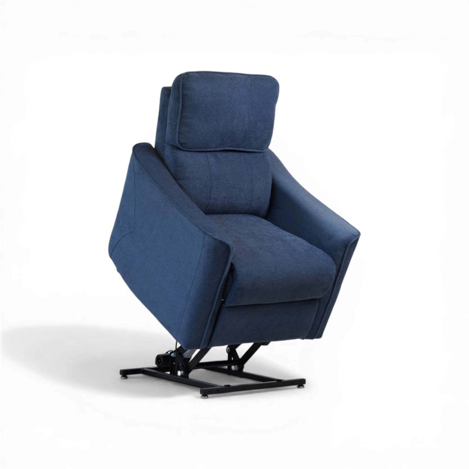 Hadley Blue Power Riser Recliner Armchair