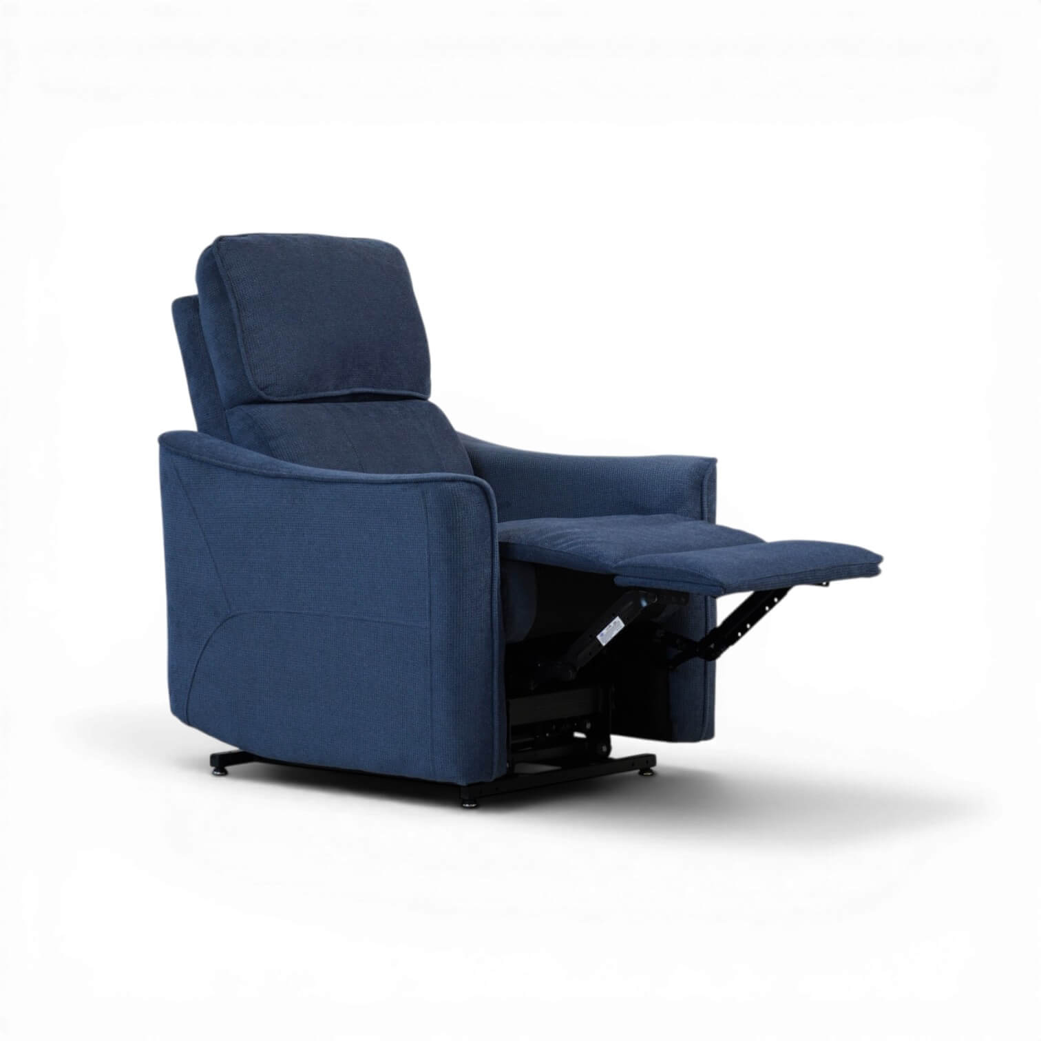 Hadley Blue Power Riser Recliner Armchair