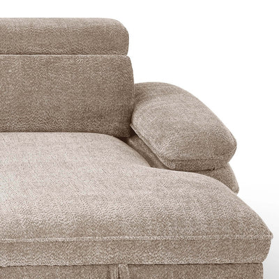 Harlow Beige U Shape Sofa Bed