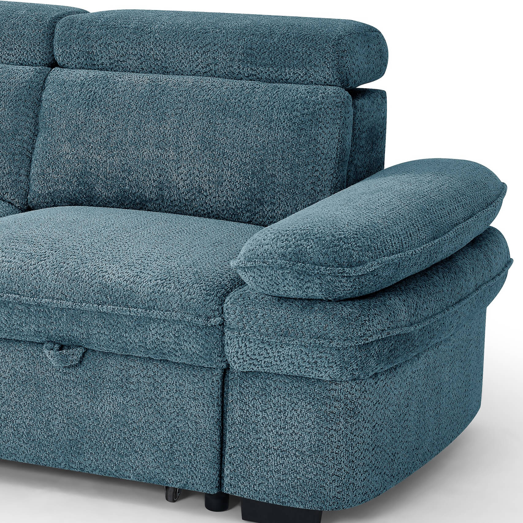 Harlow Blue Corner Sofa Bed